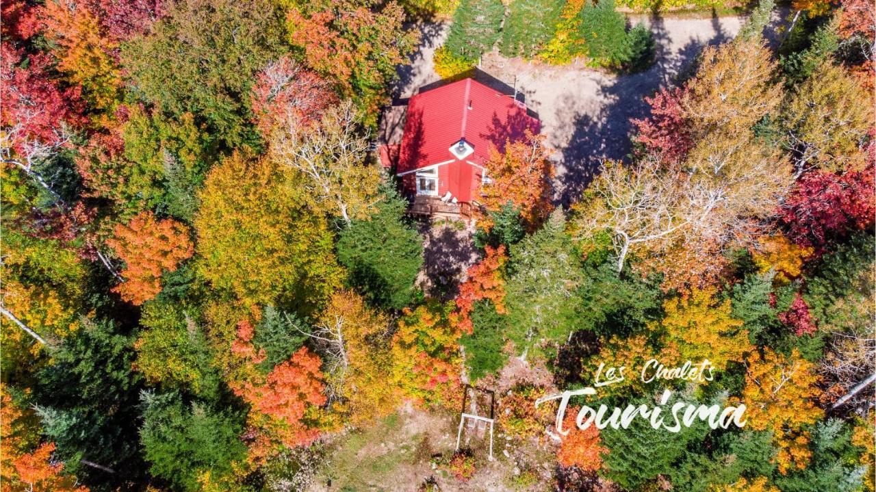 Les Chalets Tourisma - Chalet Dans Les Bois Avec Lac Prive - Le Colibri Saint-Raymond Εξωτερικό φωτογραφία
